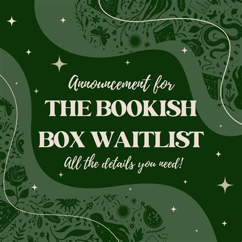 bookish boxes list